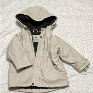 Zara Kids Beige Hooded Jacket